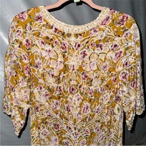 Floral Embroidered Women's Top